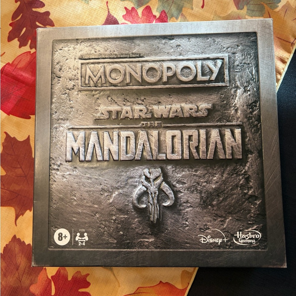 Hasbro Monopoly Star Wars The Mandalorian Board Game - Silver and Black